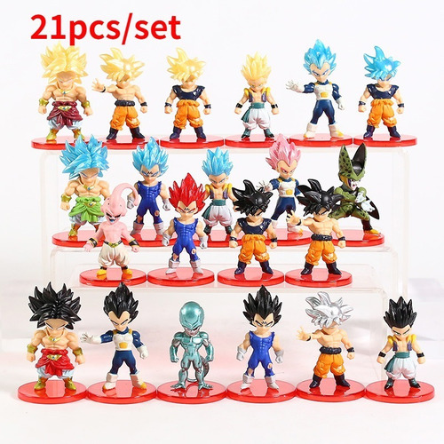 Juego De 21 Figuras Dragon Ball Z, Colección Completa De Gok