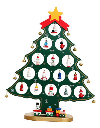 Ornamento De Mesa De Árvore De Natal De Verde Grande