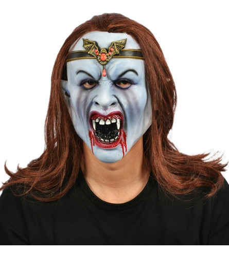 Mascara De Latex Premium De Mujer Vampiro - El Mejor Precio!
