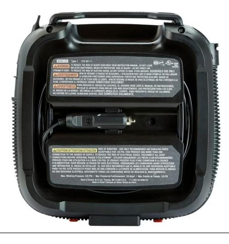 Inflador Multipropósito Black + Decker 12v Bdinf12 Naranja 50 Hz