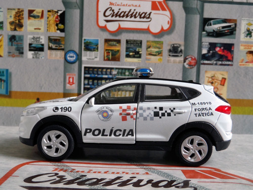 Miniatura Tucson Polícia Militar Pm Sp 2019 - Em Metal