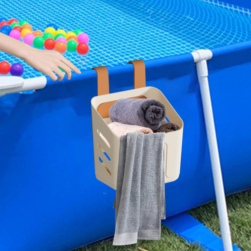 Conjunto De Cestas De Armazenamento Ao Lado Da Piscina: Copo