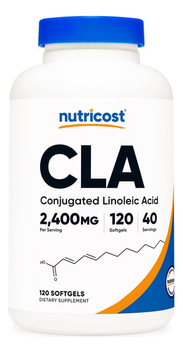 Suplemento Nutricost Cla (ácido Linoléico Conjugado) 2.400 M