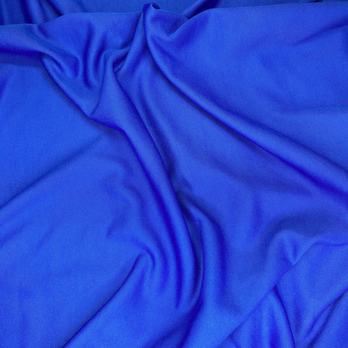 Tela Jersey X 5mt Set 100% Poliester 1,60 Ancho Importado Azul Francia Set Poliester
