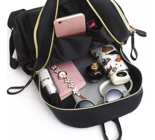 Imagen 8 de 10 de Bolsa Mochila De Moda Impermeable Cierre Antirrobo M005