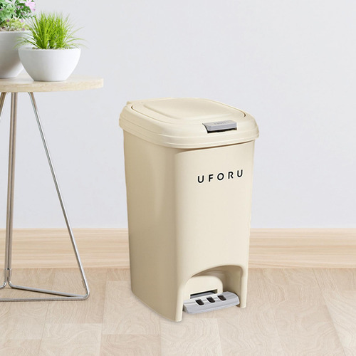 Papelera Con Pedal Y Tapas Tipo Prensa, Contenedor De 20l