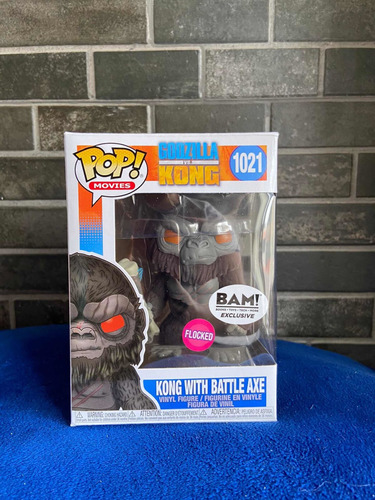 Funko Pop! Kong With Battle Axe 1021 Flocked Bam! Godzilla