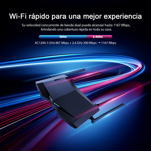 Router Inalámbrico Inteligente Dual 2.4 Y 5g Internet + Plus