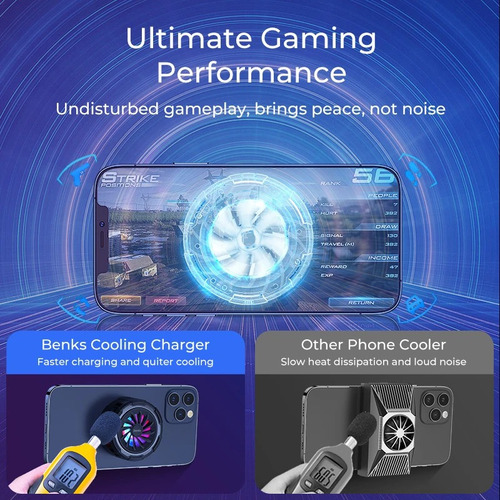 Imagen 9 de 10 de Benks Cargador Inalámbrico Gamer Magsafe iPhone 13 Mini 12 M