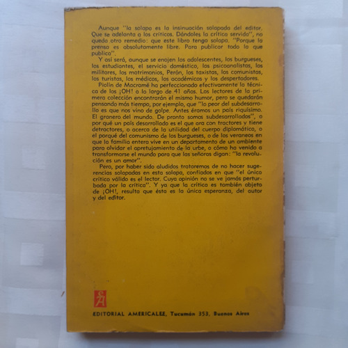 Libro- Penúltimos Oh! Antes Del Año 2000 (piolin De Macrame) (Usado)