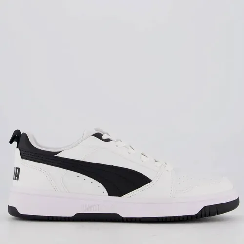 Tênis Puma Rebound V6 Low Branco E Preto