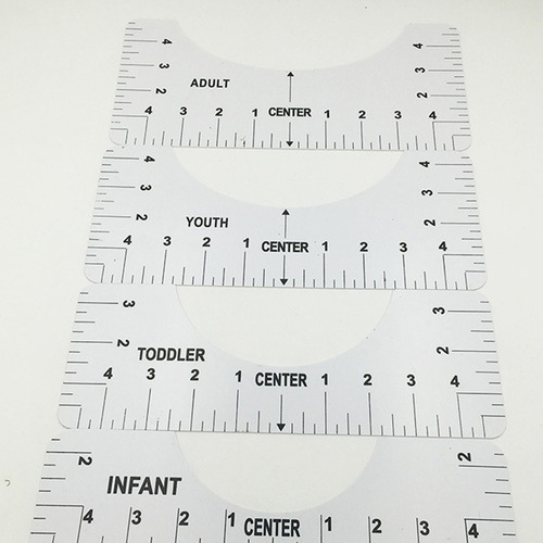 Juego De Guía De Reglas De Playera Transparente De 8 Piezas