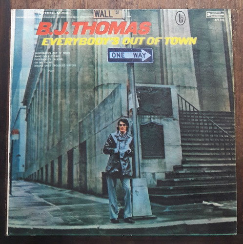 Lp Vinil (vg+) Bj Thomas Everybody's Out Of Town Ed. Br 1970