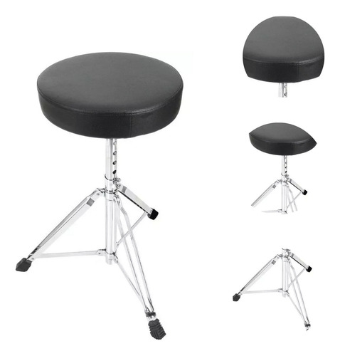 Banco Bateria Regulagem Reforçado Sm20 Pearl 29cm + Baqueta