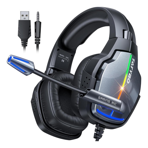 Fone De Ouvido Tatybo Gaming, Fones De Ouvido Com Giro Com 9