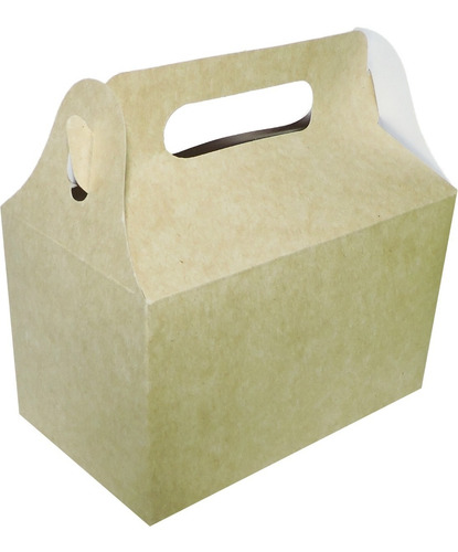 Imagen 2 de 4 de Cajita Feliz Cfz2 X 10u Packaging Blanco Madera