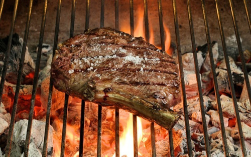 Imagen 9 de 10 de Parrilla Plegable Con Manija Asado Camping 54 X 35+ Atizador