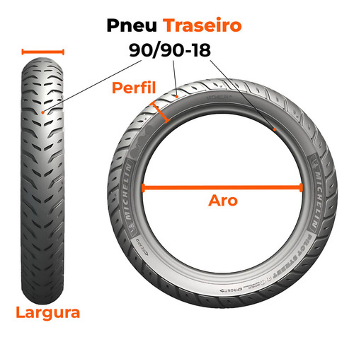 Par Pneu Cg Fan 125-150-160 80-100-18 + 90-90-18 Michelin