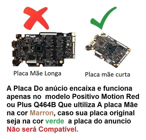 Placa Mãe Positivo Motion Red Q464b Em_h8316_178b_v1