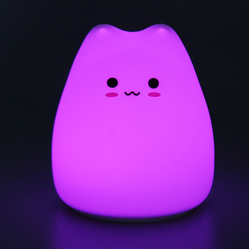 Night Cat De Silicona, 7 Colores, Modo De Respiración, Blanc