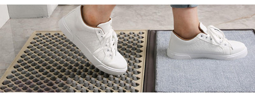 Alfombra De Suelo Desinfectante Alfombra De Zapato De Gris
