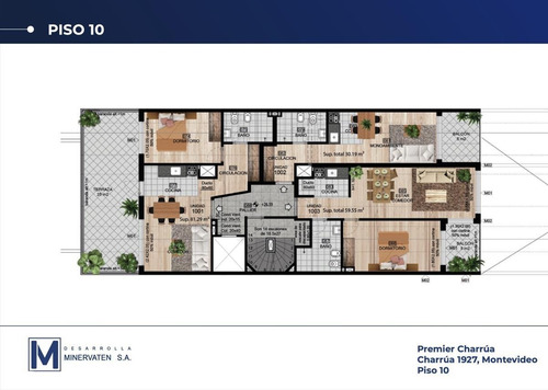 Imagen 16 de 17 de Apartamento 1 Dormitorio, Contra Frente , Orientación Norte