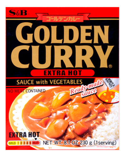 Curry Con Verduras Instantáneo Extra Picante, S&b Golden 230
