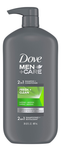 Shampoo 2 En1 Dove Men Care Acondicionador Fresh Clean 917ml