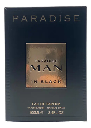 Perfume Fragranceworld Paradise Maninblack Edp 100ml Hombre Volumen De La Unidad 100 Ml