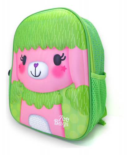 Mochila Zoo Animales 3d Para Niños / Niñas 