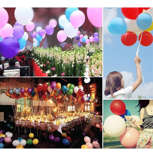 Y, 100 Globos Decoracion Fiesta Látex Globos Kit
