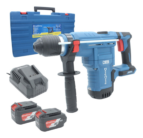 Rotomartillo cincelador Dongcheng Dczc0228h2k inalámbrico brushless baterías 20v 6.0ah 1100w