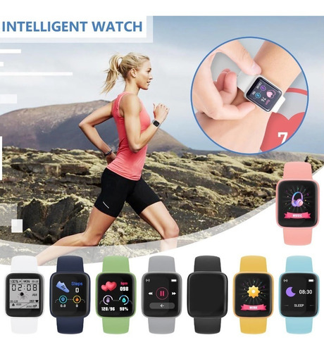 Smartwatch D20 Macaron Relógio Inteligente