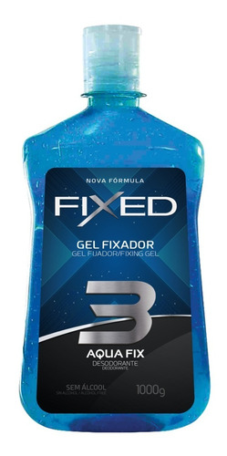 14x Gel Fixador Aqua Fixação 3 Azul - 1 Kg