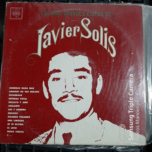 Vinilo Javier Solis Los Mas Grandes Exitos De Aa M5