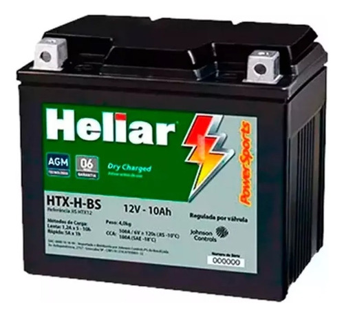 Bateria Original Heliar Htx12-bs Dafra Citycom 300i 