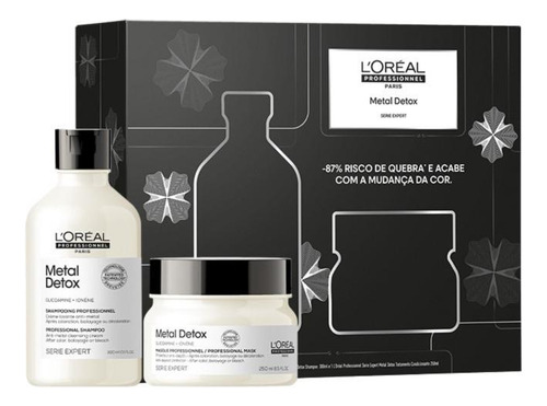  Kit Coffret Metal Detox Shampoo 300 Ml + Mascara 250 Gr