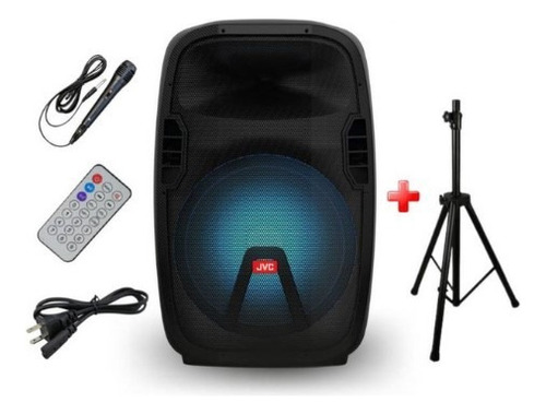 Parlante Jvc 35w 15 + Micrófono + Trípode + Control Remoto