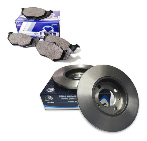 Kit Disco + Pastilha Freio Dianteiro Corolla 2003 A 2007