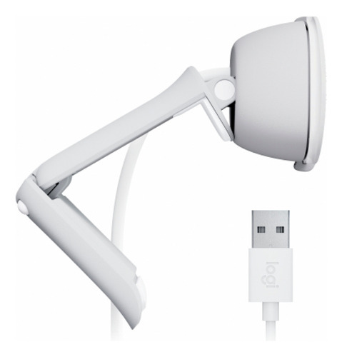 Logitech Webcam Brio 100, 2m 1920x1080 Pixeles Usb-a Blanco