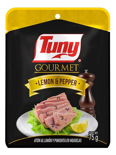3 Pza Atún Tuny Gourment En Aceite Limón Y Pimienta 75 G