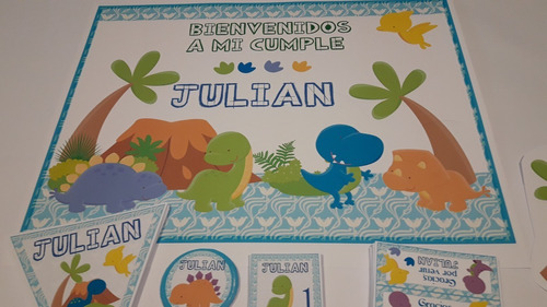 Dinosaurios Bebe Kit Cumple Candybar Stickers 