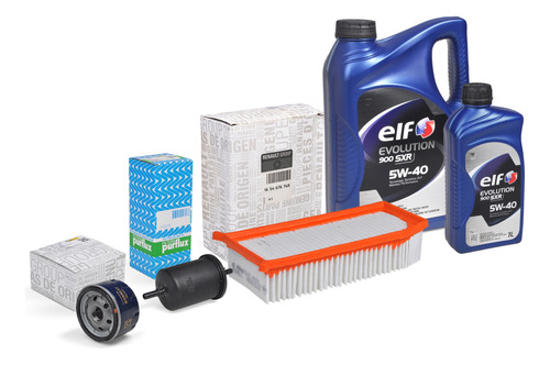 Kit Filtros 5l Aceite 5w40 Renault Duster Oroch F4r 2.0 16v