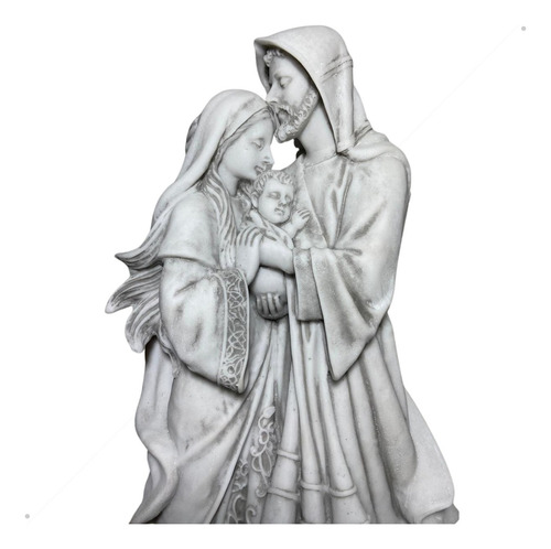 Imagem Sagrada Família Afetuosa 40cm Mármore Maciço