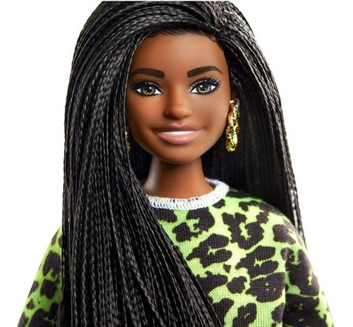 Imagem 2 de 6 de Barbie Fashionista 144 Cabelo Trançado Curvy Ms