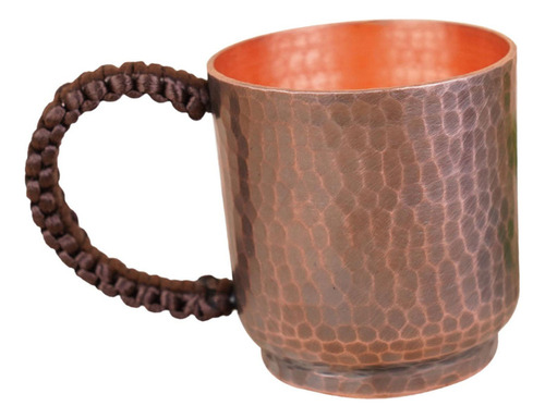 Caneca De Cobre Puro De 100 Ml Com Alça, Xícara De Chá,