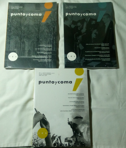 Tres Revistas Punto Y Coma, N. 1, 2 Y 3.