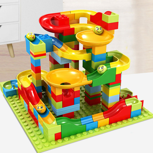 . Juguete Educativo Slide Small Block Assembly Particles Diy