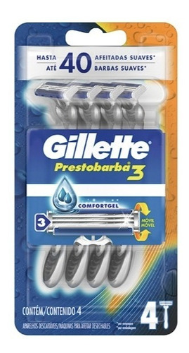 Gillette Prestobarba3 Hombre Maquina X 4un
