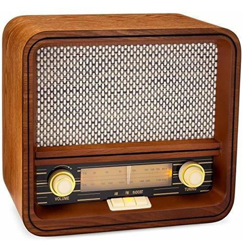Imagen 1 de 5 de Clearclick - Radio Am/fm Clásica Retro Con Bluetooth Y Aux